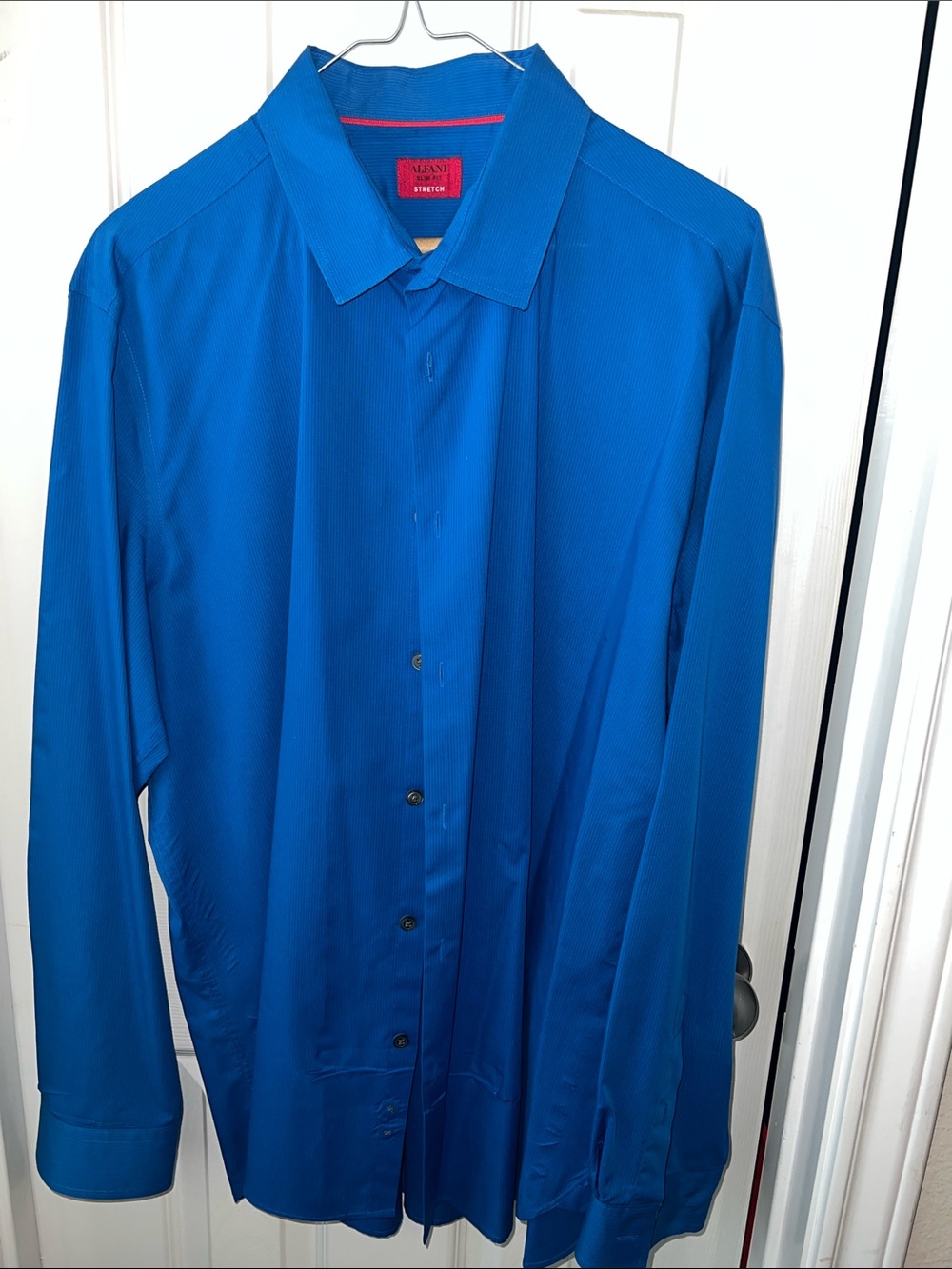 Alfani Men's Royal Blue Long-Sleeve Dress Shirt